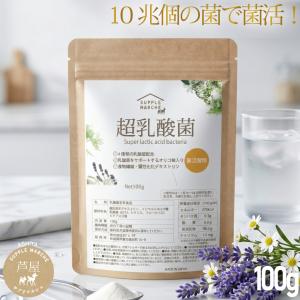 超乳酸菌 10兆個の乳酸菌 100g(1日1000億個で100日分） プレーンタイプ EC-12 ビフィズス菌 ラクリス菌 アシドフェルス菌 難消化性デキストリン オリゴ糖 爆買