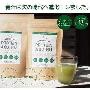 プロテイン青汁 プレミアム 300g 人工甘味...の詳細画像2