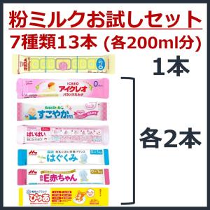 送料無料○6種類6本】粉ミルク 6大ブランド お試し セット【各1本入