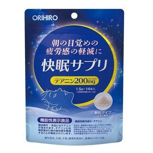 オリヒロ 快眠サプリ（1.5g×14本）【2個セット】 / レモン風味 顆粒タイプ　機能性表示食品