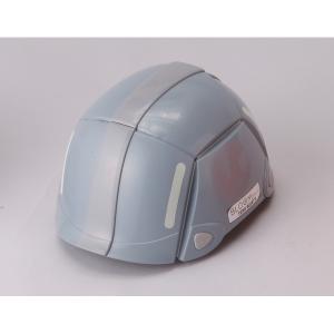 防災用折りたたみヘルメット BLOOM(グレー)〔防災ヘルメット〕｜supplement-k