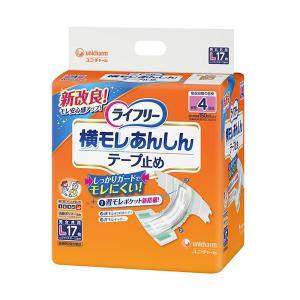 ユニ・チャーム ライフリー横モレあんしんテープ止め L 1セット（68枚：17枚×4パック）｜supplement-k