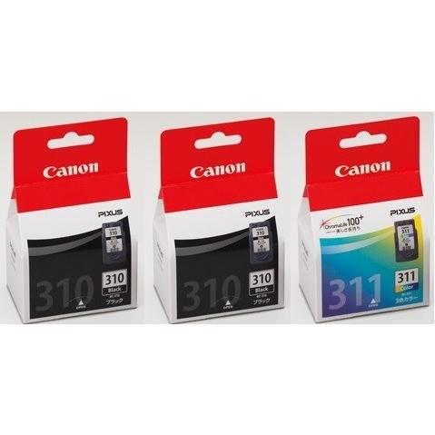 BC-310　2個　BC-311　1個　CANON　インクカートリッジ　純正品　3個セット