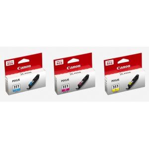 BCI-351C　BCI-351M　BCI-351Y　CANON　インクカートリッジ　純正品　3個セ...