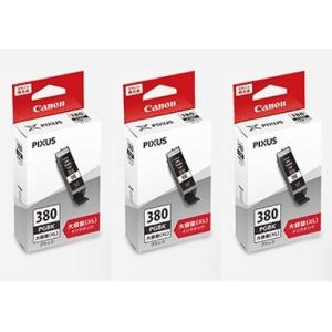 BCI-380XLPGBK　3個セット　CANON　インクカートリッジ　ブラック　大容量　純正品　2...