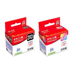 キャノン　BC-310　BC-311　ブラック　3色カラーセット　ジット　CANON　リサイクルイン...
