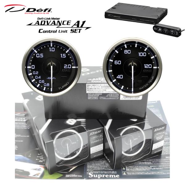 在庫有!  Defi ADVANCE A1 60Φ　ターボ計(2.0K)　水温計　 アドバンスコント...