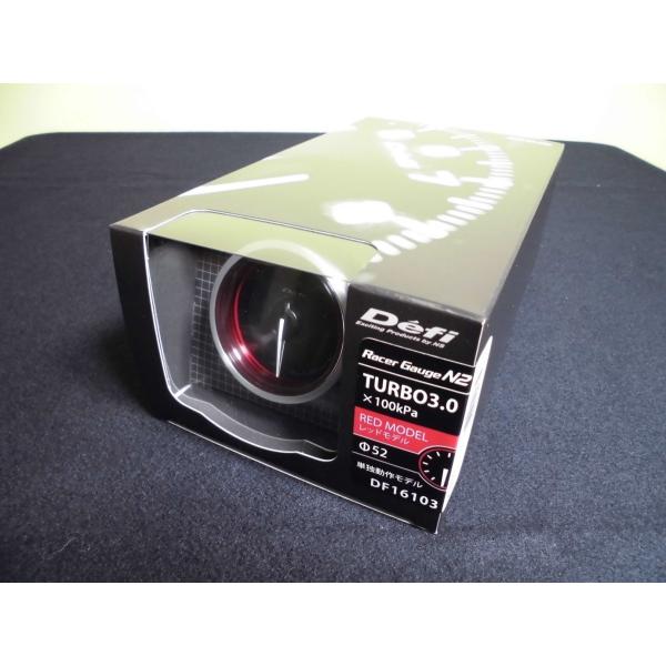 Defi　Racer Gauge デフィ レーサーゲージ　N2 52φ　（レッド）ターボ計 （ブース...