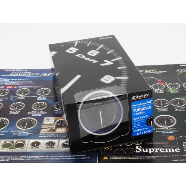 在庫有  Defi Racer Gauge N2プラス　デフィ　レーサーゲージ　60Φ（ブルー）  ...
