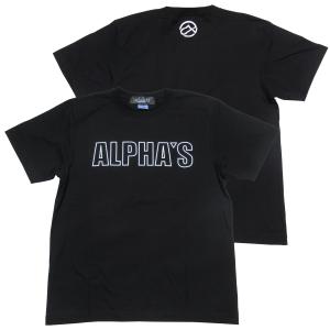 ALPHA'S 2023 オリジナルTシャツ 5.6oz  ブラック｜surf-alphas