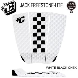 クリエイチャーデッキパット 2021 JACK FREESTONE-LITE ジャック・フリーストーンシグネイチャーモデル （WHITE BLACK CHEX）3 PIECE TRACTION｜surf-alphas