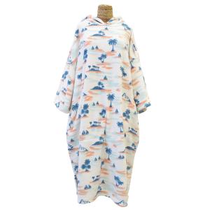 TLS MICRO FIBER PONCHO マイクロファイバー ポンチョ ONE WORLD LTD. / TLS MICRO FIBER PONCHO BERRI FLOWER