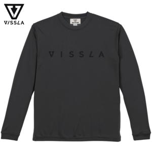 VISSLA ヴィスラ 2023 ハイブリット LS T-Shirts  (ML21S2LJ) ガンメタ 水陸両用 サーフTシャツ｜surf-alphas