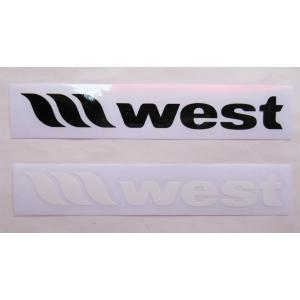 WEST ウエストステッカー Logo (L) ウエストスーツ/サーフィンステッカー