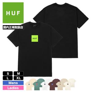 HUF ハフ 半袖 Tシャツ メンズ レディース ティーシャツ 定番 ボックス ロゴ スケボー スケーター 人気 ブランド 通販 2024 新色 | HUF SET BOX TEE【TS01954】｜surfboard-skate-jack