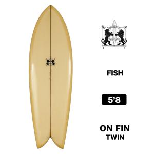 ラリーメイビル サーフボード クラッシック フィッシュ 5'8 サーフィン オンフィン ツインフィン surfboards LARRY MABILE FISH 5.8【jk2302】｜surfboard-skate-jack