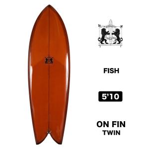 ラリーメイビル サーフボード クラッシック フィッシュ 5'10 サーフィン オンフィン ツインフィン surfboards LARRY MABILE FISH 5.10【jk2303】｜surfboard-skate-jack