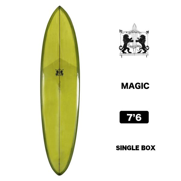 ラリーメイビル サーフボード マジック 7'6 サーフィン シングル ボックス surfboards...