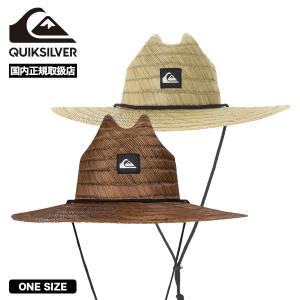 QUIKSILVER クイックシルバー 麦わら帽子 ストローハット ロゴ ドローコード アウトドア 日焼け防止 サーフィン 人気ブランド | PIERSIDE【AQYHA00145】｜surfboard-skate-jack