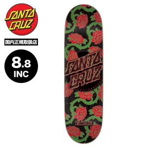 サンタクルーズ スケートボード スケボー デッキ 8.8inc ブラック スケートデッキ 人気ブランド SANTA CRUZ SKATEBOARD | Dressen Roses Dot VX【11117044】｜surfboard-skate-jack