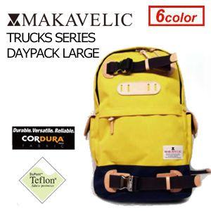 送料無料 MAKAVELIC マキャベリック バックパック リュック コーデュラ CORDURA テフロン/TRUCKS DAYPACK LARGE YELLOW｜surfer