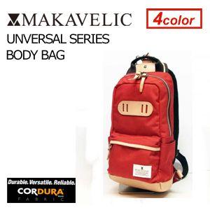 送料無料 MAKAVELIC マキャベリック ウエストバック ウエストポーチ コーデュラ CORDURA/UNIVERSAL BODYBAG RED｜surfer