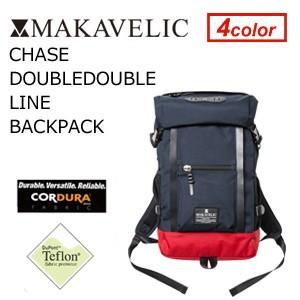 送料無料 MAKAVELIC CHASE DOUBLE LINE BACKPACK DARK NAVY RED マキャ
