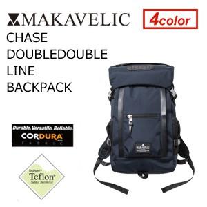 送料無料 MAKAVELIC CHASE DOUBLE LINE BACKPACK DARK NAVY マキャベリック チェス ダブルライン バックパック ダークネイビー｜surfer