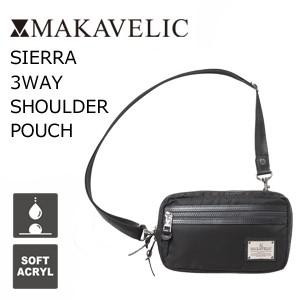 送料無料 MAKAVELIC SIERRA  3WAY SHOULDER POUCH BLACK マキャベリック シエラ  3ウェイ ショルダーポーチ ブラック｜surfer