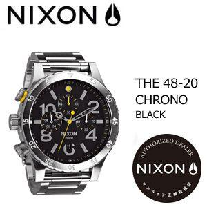 あすつく NIXON ニクソン 腕時計 正規取扱店/48-20 CHRONO BLACK｜surfer