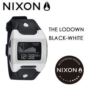 送料無料 NIXON ニクソン 腕時計 正規取扱店/LODOWN BLACK-WHITE｜surfer