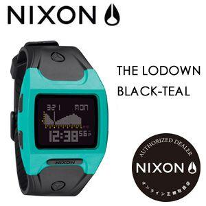 送料無料 NIXON ニクソン 腕時計 正規取扱店/LODOWN BLACK-TEAL｜surfer