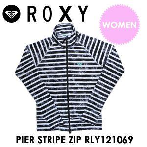 ROXY ロキシ― 女性用 ラッシュガード ウェットスーツ 日焼け防止/PIER STRIPE ZIP RLY121069｜surfer