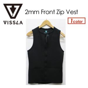 送料無料 VISSLA ヴィスラ ウェットスーツ タッパー ベスト 18ss/2mm FRONT ZIP VEST MW02CFZV18SP｜surfer