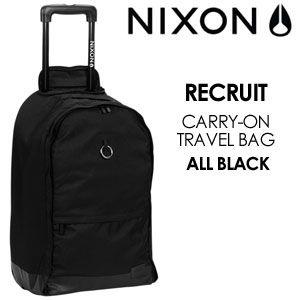 NIXON ニクソン キャリーバッグ トラベルバッグ/RECRUITCARRY-ON TRAVEL BAG ALL BLACK｜surfer
