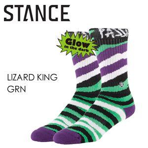 あすつく STANCE スタンス STANCE SOCKS ソックス 靴下/LIZARD KING-GRN｜surfer