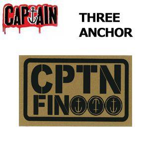 あすつく CAPTAINFIN キャプテンフィン ステッカー/THREE ANCHOR Sticker｜surfer