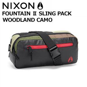 あすつく NIXON ニクソン バックパック リュックサック ウエストポーチ/Fountain Sling Pack II  WOODLAND CAMO｜surfer