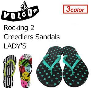 あすつく Volcom ボルコム レディースサンダル ビーチサンダル/Rocking 2 Creedlers Sandals W0811100｜surfer