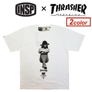 THRASHER スラッシャー INSP インスピ Tシャツ/TSIN-004 INSP×THRASHER コラボTEE｜surfer