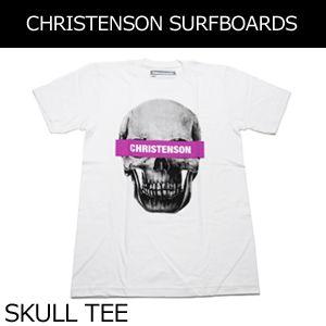 あすつく chris christenson クリス クリステンソン サーフボード Tシャツ/CHRISTENSON SKULL TEE｜surfer