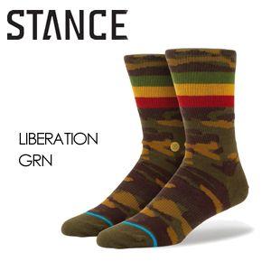 STANCE スタンス STANCE SOCKS ソックス 靴下/LIBERATION-GRN｜surfer