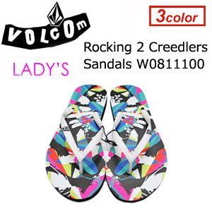 あすつく Volcom ボルコム レディースサンダル ビーチサンダル 14sp/Rocking 2 Creedlers Sandals W0811100｜surfer