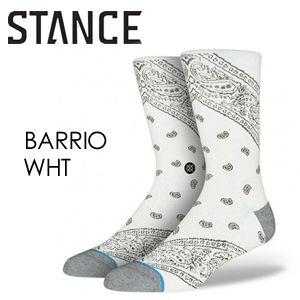 あすつく STANCE スタンス STANCE SOCKS ソックス 靴下/BARRIO-WHT｜surfer