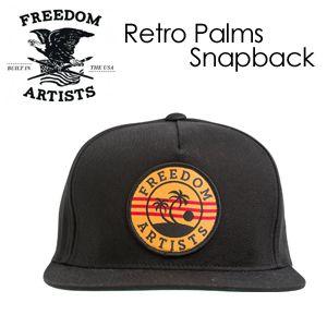 FREEDOM ARTISTS フリーダムアーティスト キャップ CAP 14fa/Retro Palms snapback ＃2058｜surfer