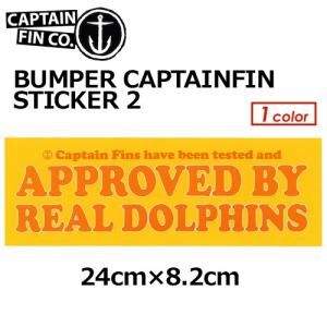 あすつく CAPTAINFIN キャプテンフィン ステッカー/15ss BUMPER CAPTAINFIN STICKER 2 8.2×24｜surfer