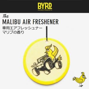 あすつく BYRD バード ワックス ポマード 芳香剤 カー用品 エアーフレッシュナー メール便対応可/AIR FRESHENER MALIBU マリブの香り｜surfer