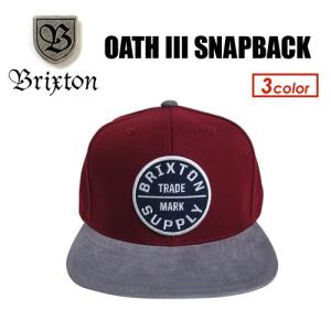 BRIXTON ブリクストン CAP キャップ ハット スナップバック 帽子 16fa/OATH III SNAP BACK｜surfer