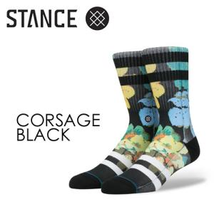 STANCE スタンス STANCE SOCKS ソックス 靴下/CORSAGE-BLACK｜surfer