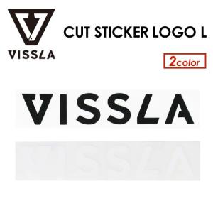 あすつく VISSLA ヴィスラ ビスラ ステッカー カッティングタイプ/CUT STICKER LOGO LARGE STICKER｜surfer